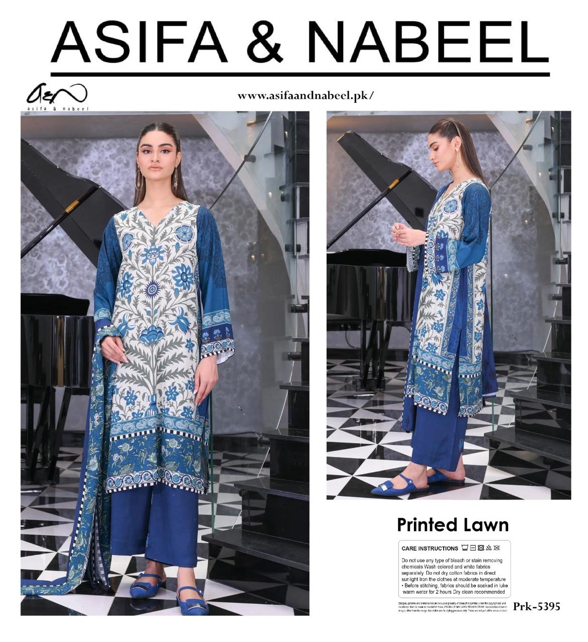 A.S.I.F.A & NABEL DIGITAL PRINTED LAWN 3-PC A&N-06