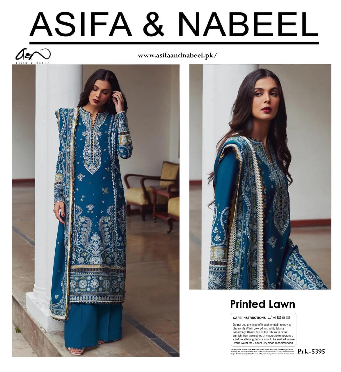 A.S.I.F.A & NABEL DIGITAL PRINTED LAWN 3-PC A&N-07