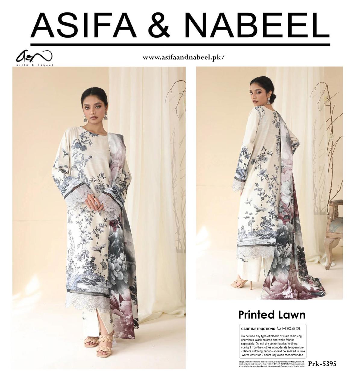 A.S.I.F.A & NABEL DIGITAL PRINTED LAWN 3-PC A&N-01