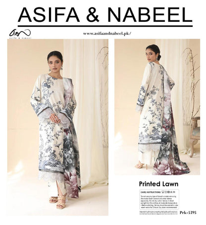 A.S.I.F.A & NABEL DIGITAL PRINTED LAWN 3-PC A&N-01