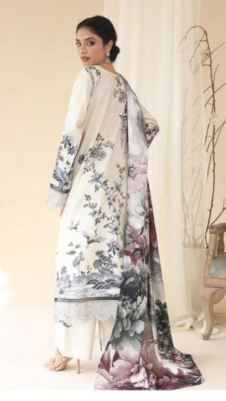 A.S.I.F.A & NABEL DIGITAL PRINTED LAWN 3-PC A&N-01