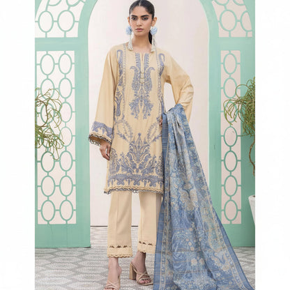 A.S.I.F.A & NABEL DIGITAL PRINTED LAWN 3-PC A&N-02
