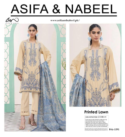 A.S.I.F.A & NABEL DIGITAL PRINTED LAWN 3-PC A&N-02