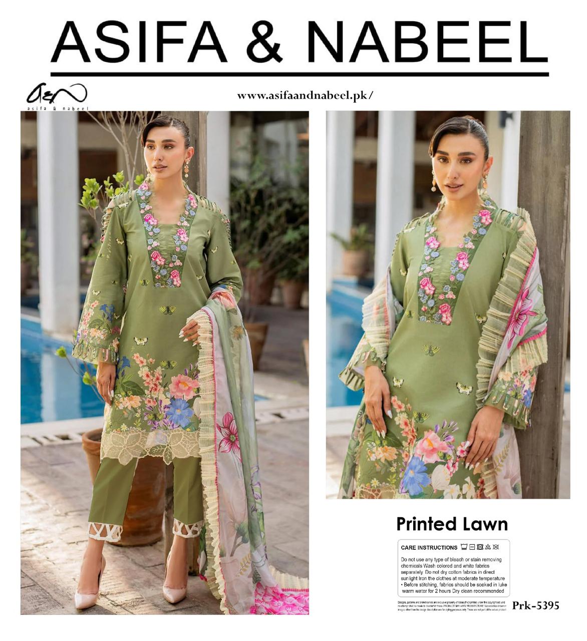 A.S.I.F.A & NABEL DIGITAL PRINTED LAWN 3-PC A&N-03