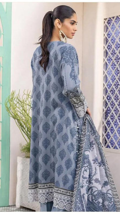 A.S.I.F.A & NABEL DIGITAL PRINTED LAWN 3-PC A&N-08