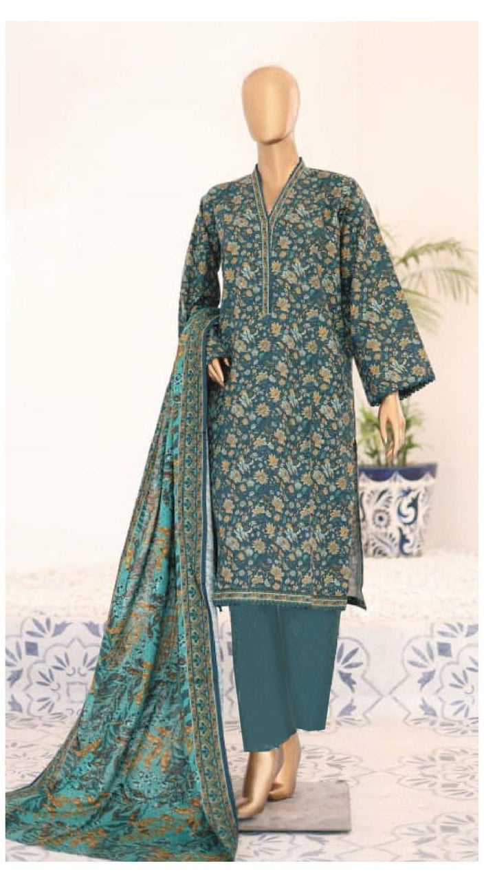 BIN SAED PRINTED LAWN 3-PC B&S-05