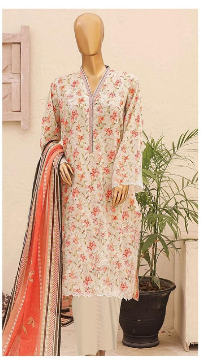 BIN SAED PRINTED LAWN 3-PC B&S-08