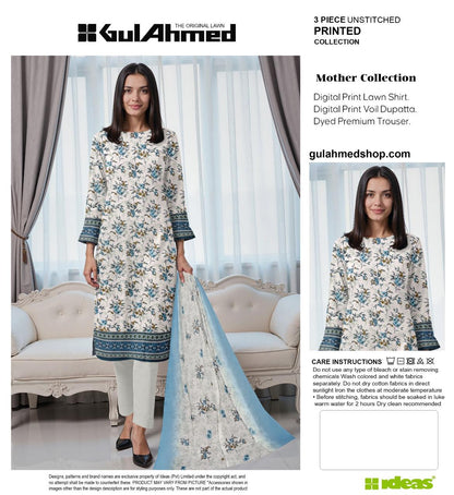 G.U.L AHMAD DIGITAL PRINTED LAWN 3-PC G&A-07