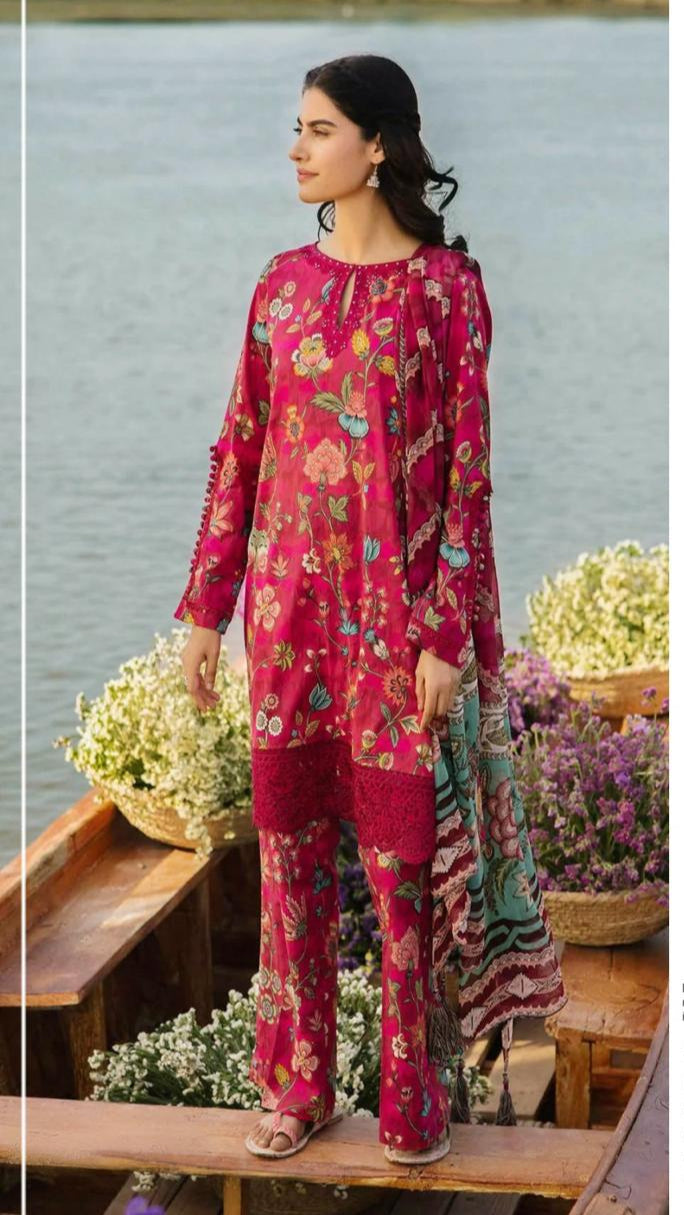 M.R.I.A  B DIGITAL PRINTED LAWN 3-PC M&B-01