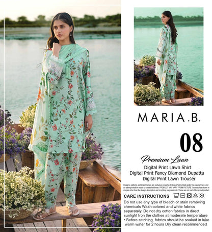 M.R.I.A  B DIGITAL PRINTED LAWN 3-PC M&B-08