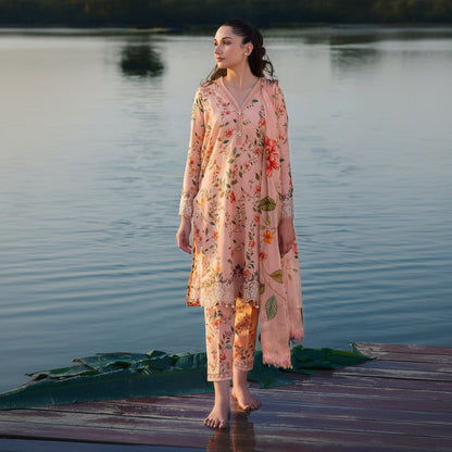 M.R.I.A  B DIGITAL PRINTED LAWN 3-PC M&B-09